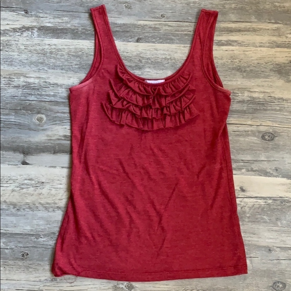 Women's Delia’s Tank Top with Ruffles Medium
